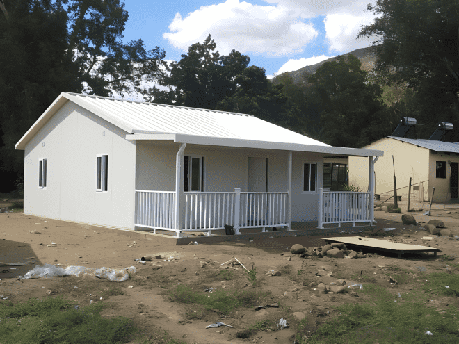 Prefab Modular House with Pitch Roof(T type House)-TH08