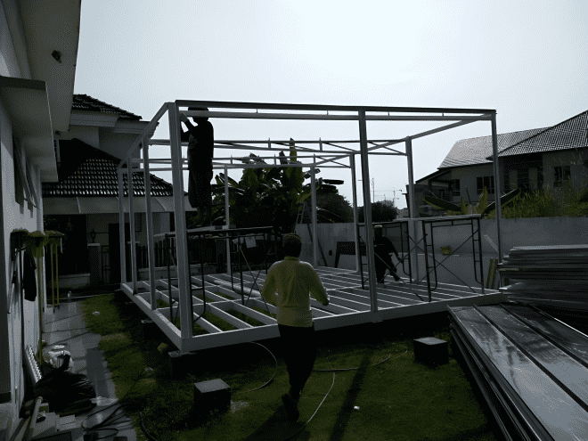 Prefab Garden House with shelter and porch(T type House)-TH03 - Image 2