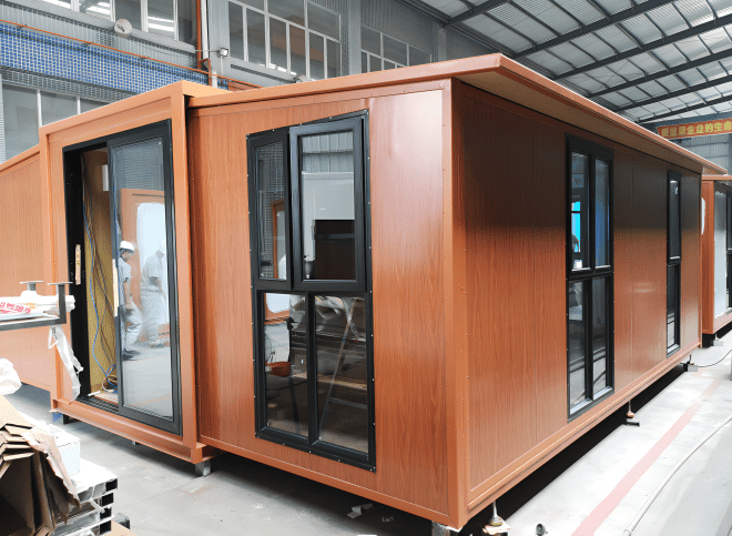 Expandable Prefabricated House with Wood Grain Desigh-ECT02 - Image 2