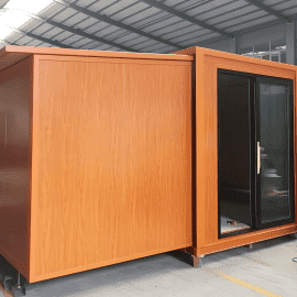 Expandable Prefabricated House with Wood Grain Desigh-ECT02