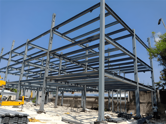 Metal Frame Building with three story-STB01 - Image 3
