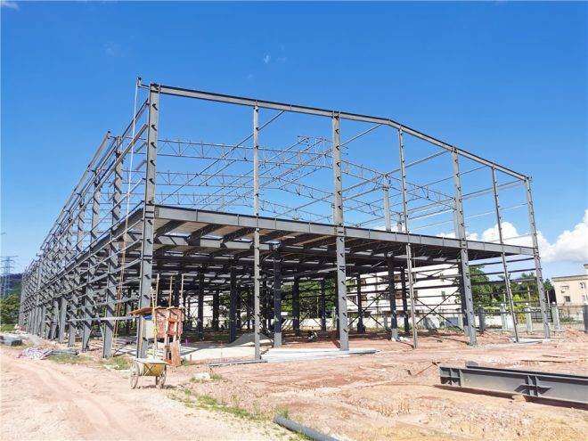 Steel Structure Warehouse with Staircase and Muti Story Design-SW04 - Image 2